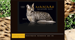 Desktop Screenshot of manjarocats.com